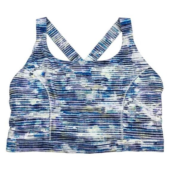 LULULEMON Pure Practice Bra Blurry Belle Multi 8 - Picture 9 of 12